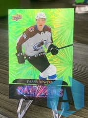 2020-21 UD Series 2 Dazzlers Green #DZ-62 Shane Bowers RC- Colorado Avalanche
